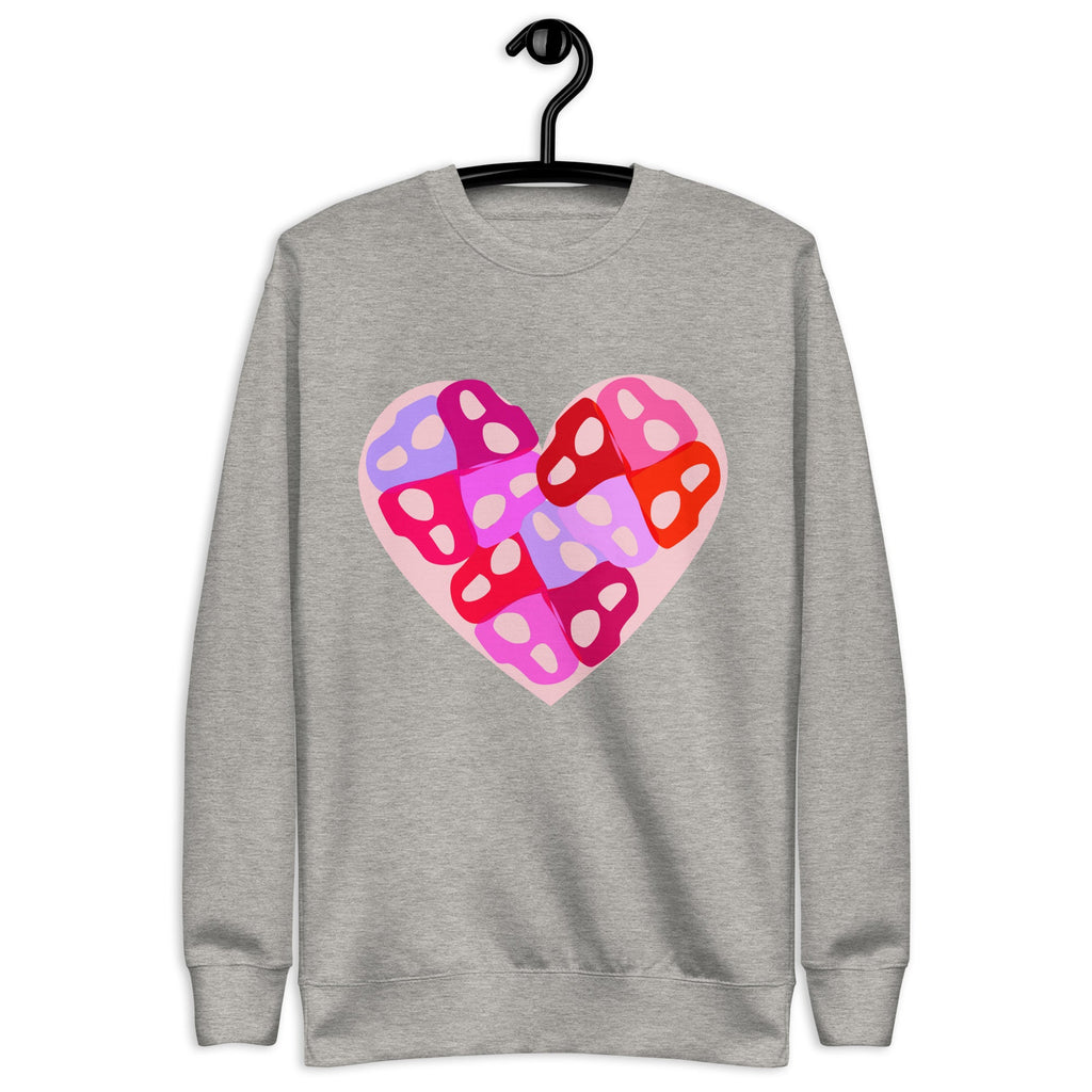 Intertwined Persian "H" Typography Heart Design Premium Sweatshirt - Artwork by Lili