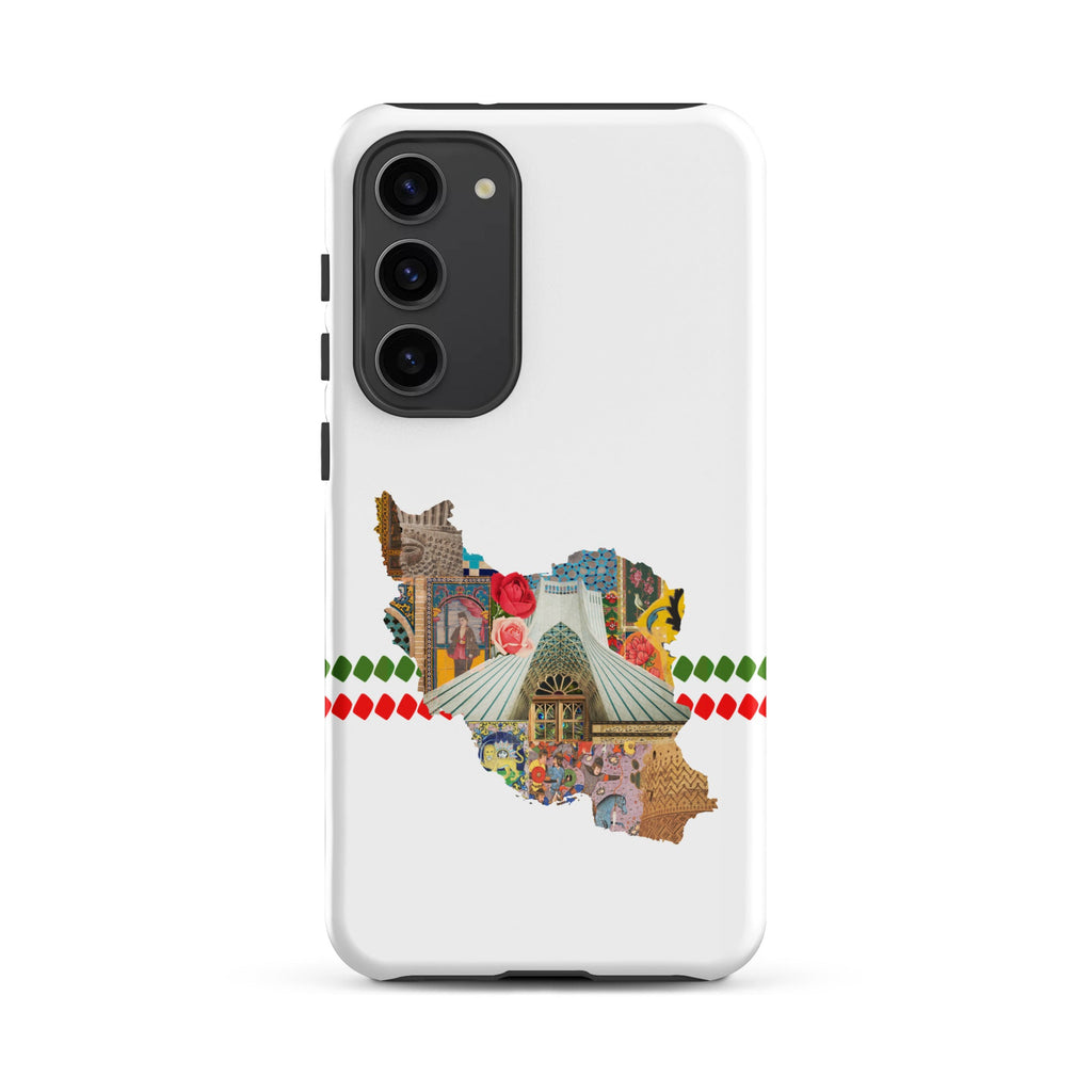 Iran Map Art Tough case for Samsung® - Artwork by Lili