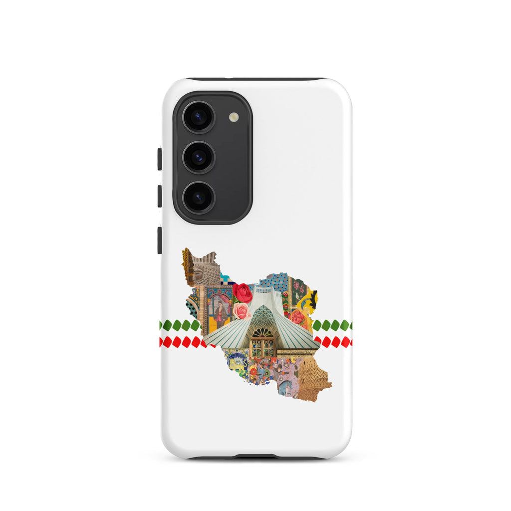 Iran Map Art Tough case for Samsung® - Artwork by Lili