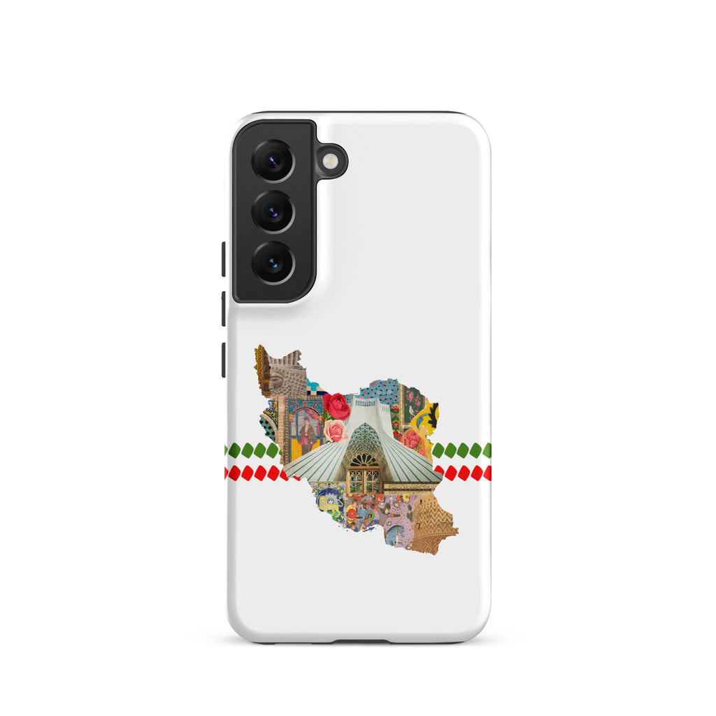 Iran Map Art Tough case for Samsung® - Artwork by Lili
