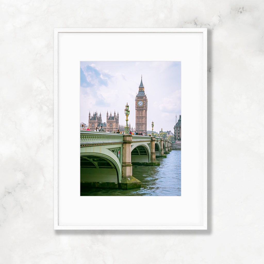 London Big Ben Photography, Thames River Westminster Bridge, City of London England Travel Prints, Home & Office Wall Decor - Artwork by Lili