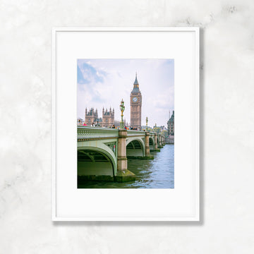 London Big Ben Photography, Thames River Westminster Bridge, City of London England Travel Prints, Home & Office Wall Decor - Artwork by Lili