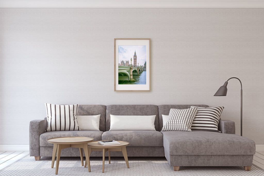 London Big Ben Photography, Thames River Westminster Bridge, City of London England Travel Prints, Home & Office Wall Decor - Artwork by Lili