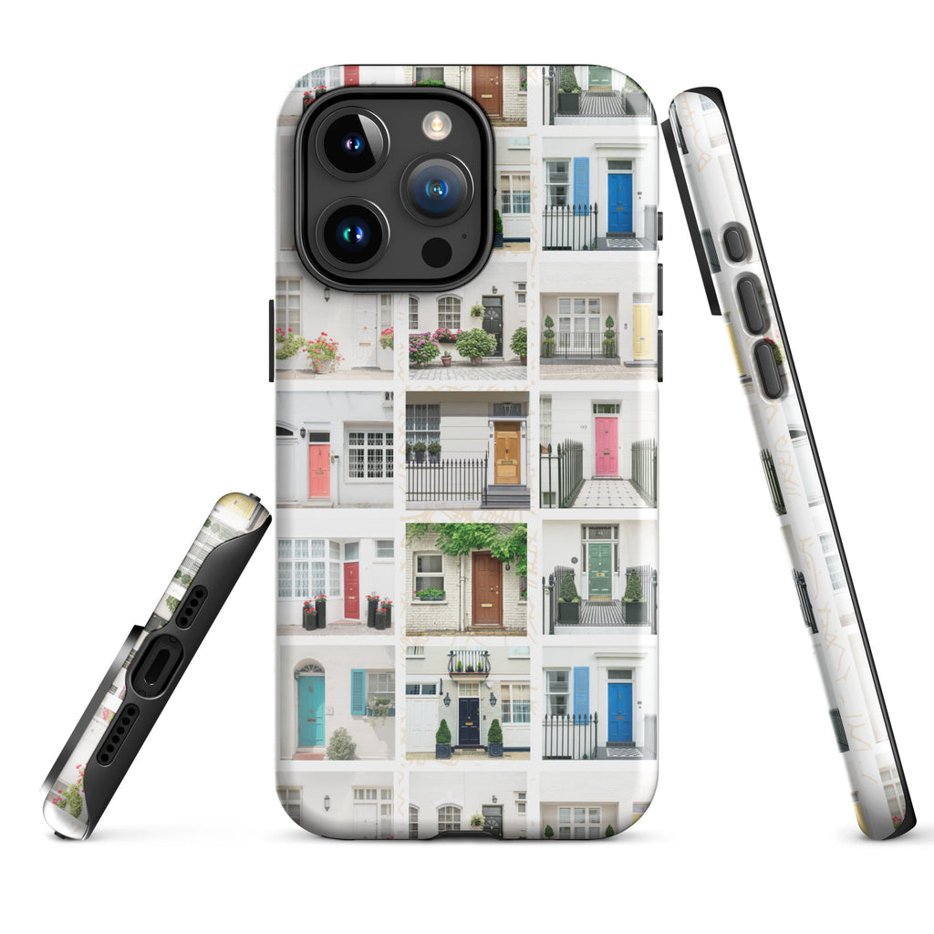 London Colorful Mews Houses Tough Case for iPhone® - Artwork by Lili