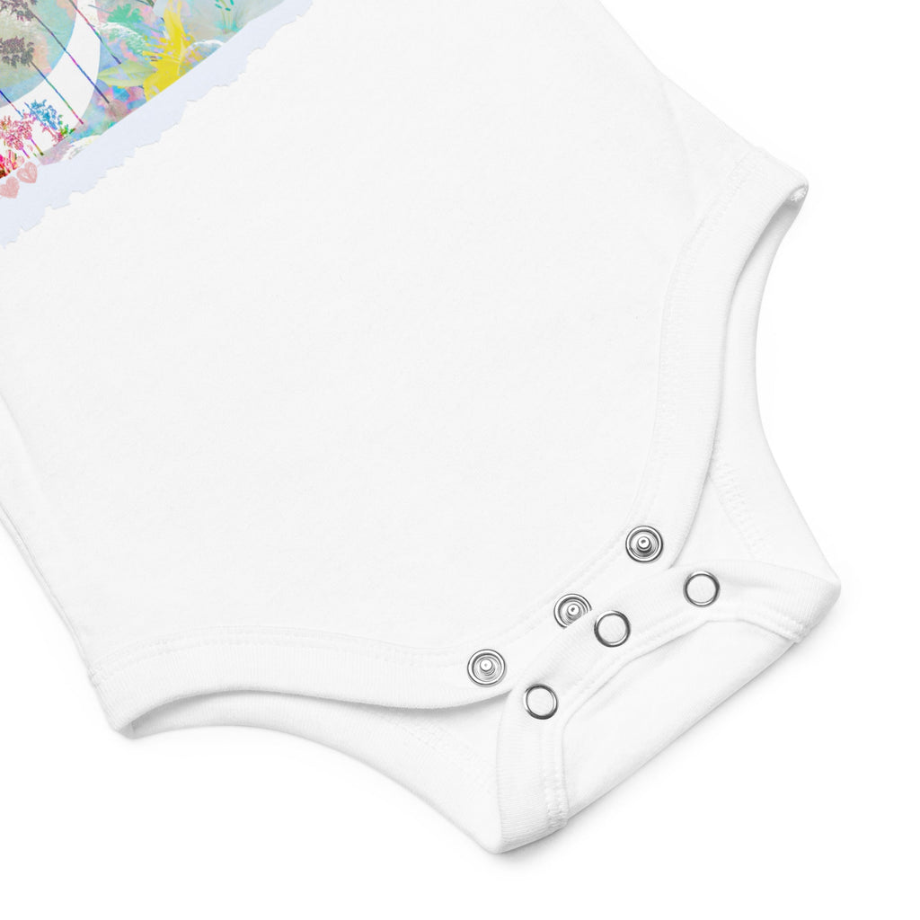Love Garden (Eshgh in Farsi/Persian) Baby Short Sleeve Bodysuit - Artwork by Lili
