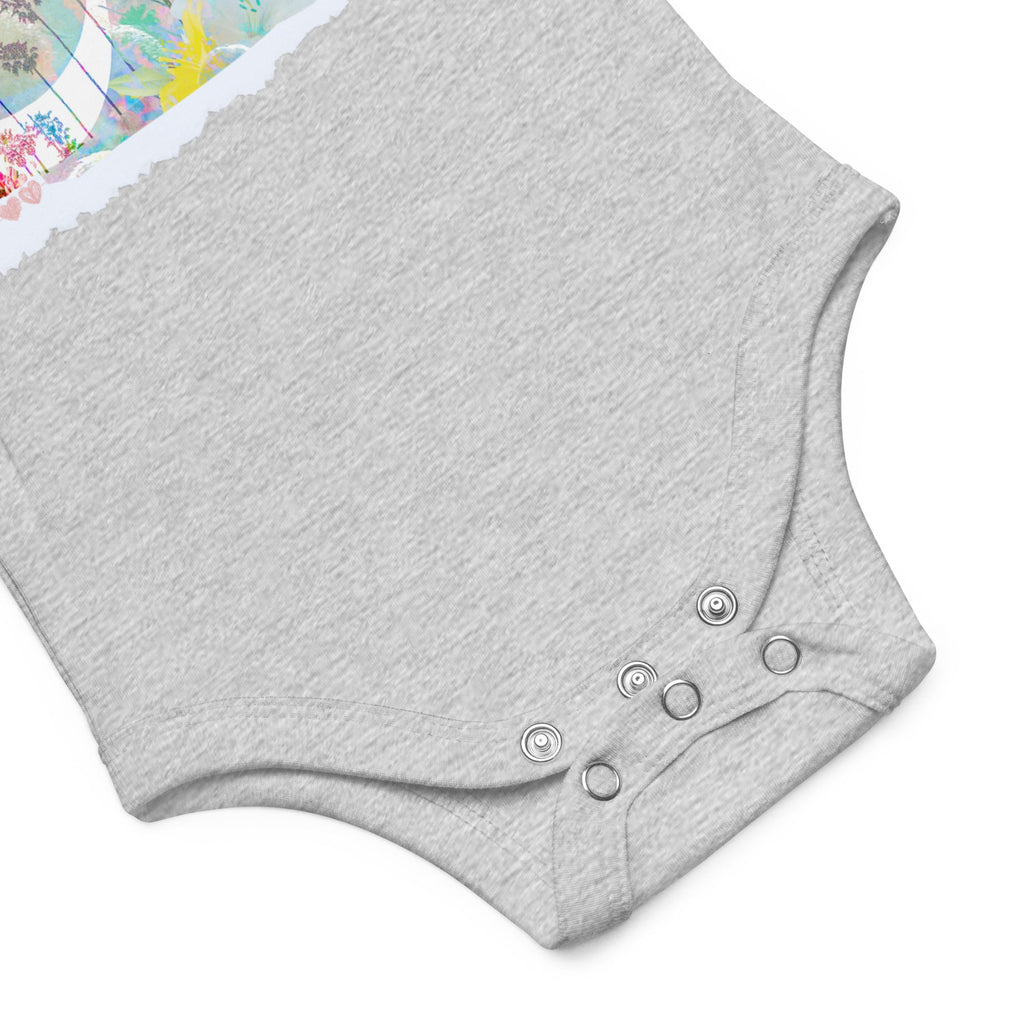 Love Garden (Eshgh in Farsi/Persian) Baby Short Sleeve Bodysuit - Artwork by Lili