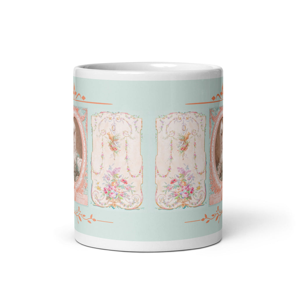 Marie Antoinette & 18th Century French Panels White Glossy Mug (3 sizes) - Artwork by Lili