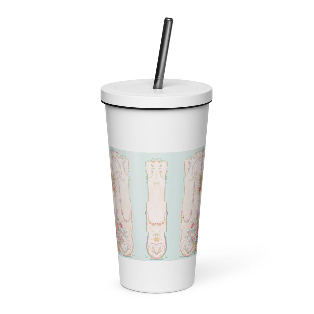 Marie Antoinette French Queen Insulated tumbler w/straw - Artwork by Lili