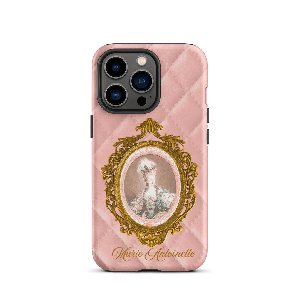 Marie Antoinette Pink Quilted Design Tough Case for iPhone® - Artwork by Lili