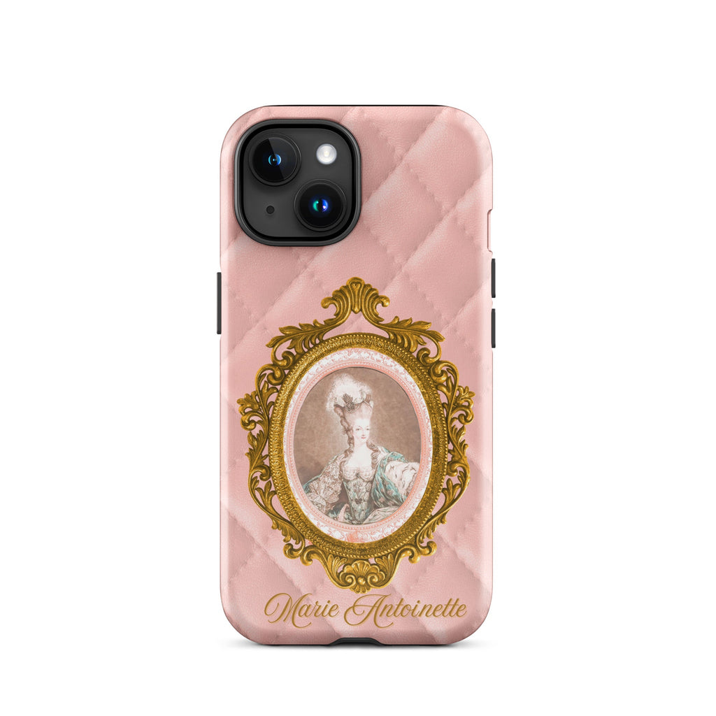 Marie Antoinette Pink Quilted Design Tough Case for iPhone® - Artwork by Lili