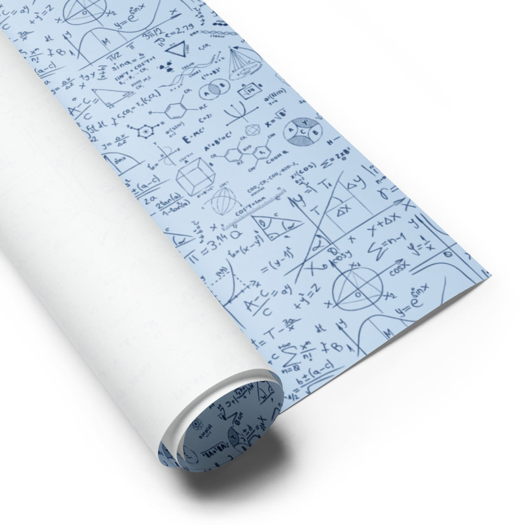 Math & Science Themed Wrapping Paper (3 sheets) - Artwork by Lili