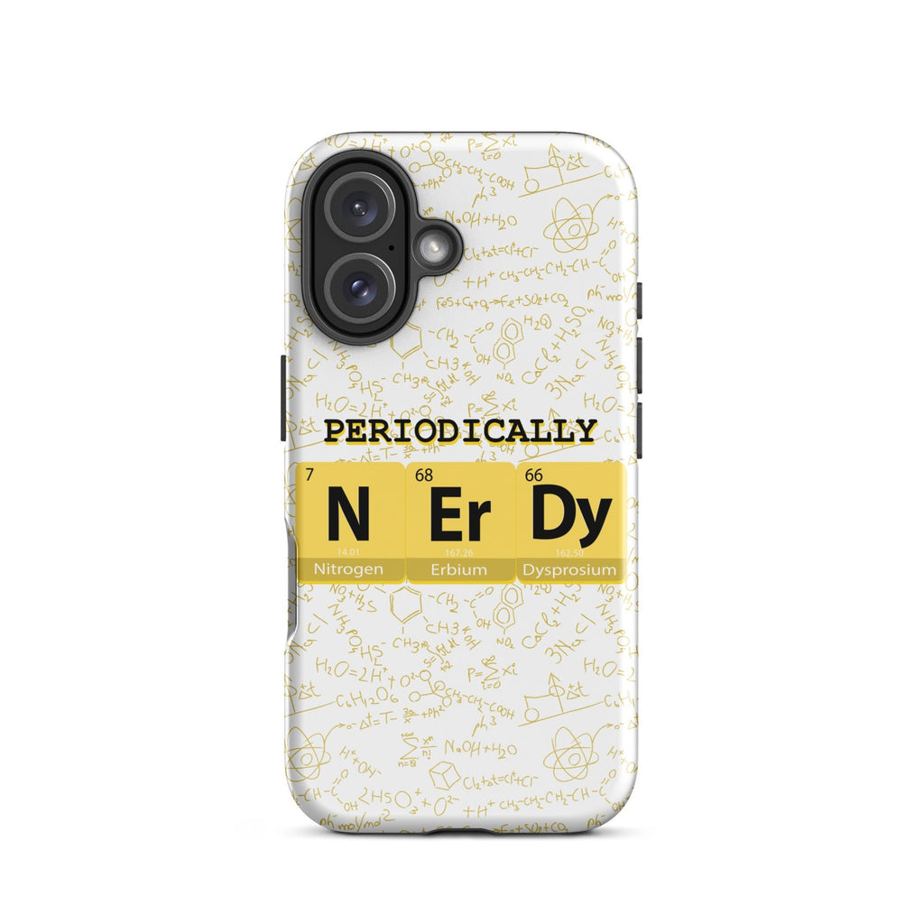 Math/Science "Periodically NERDY" Tough Case for iPhone® - Artwork by Lili