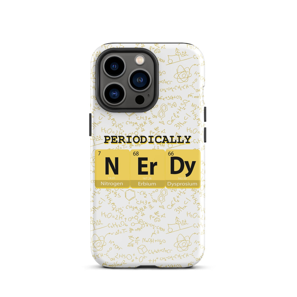 Math/Science "Periodically NERDY" Tough Case for iPhone® - Artwork by Lili