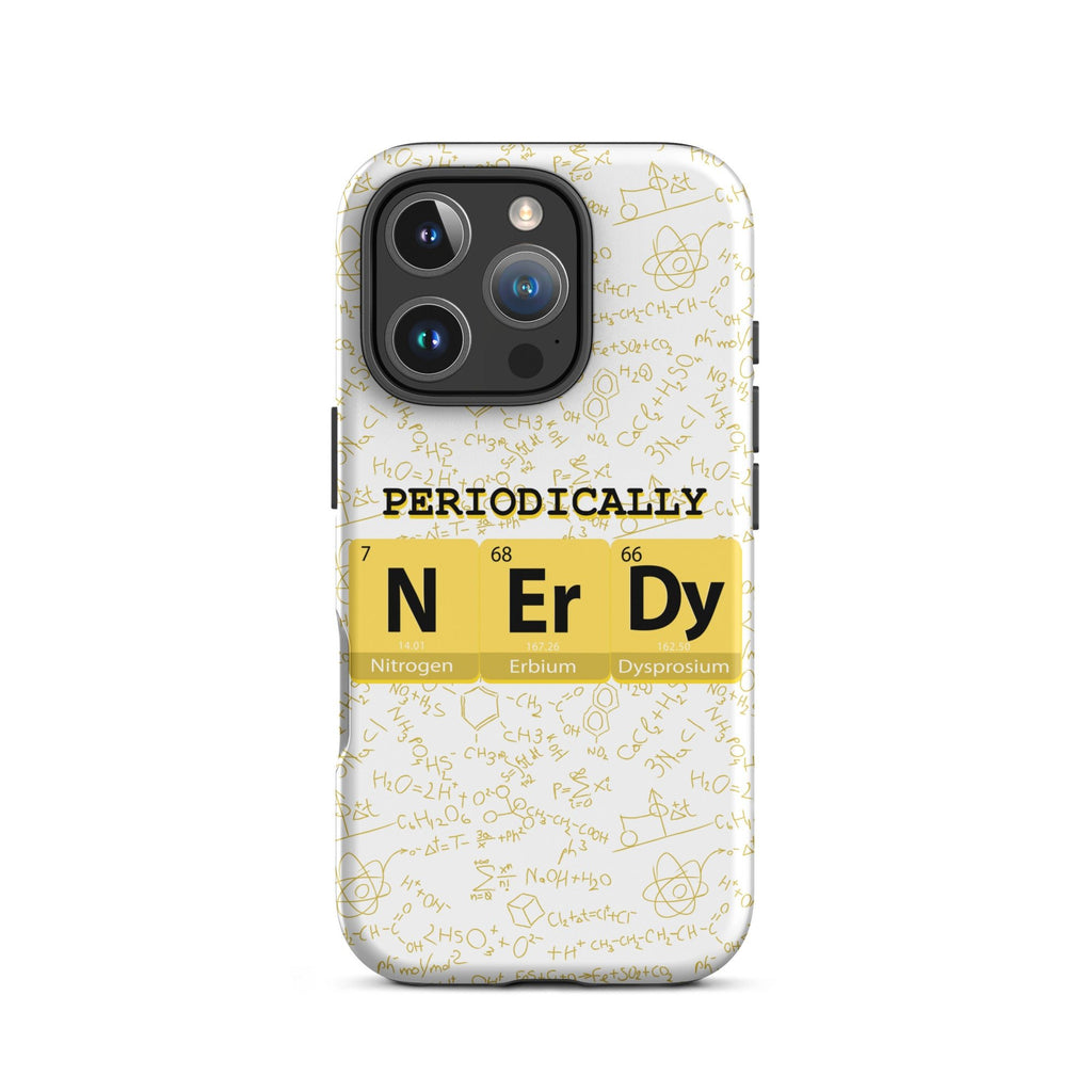 Math/Science "Periodically NERDY" Tough Case for iPhone® - Artwork by Lili