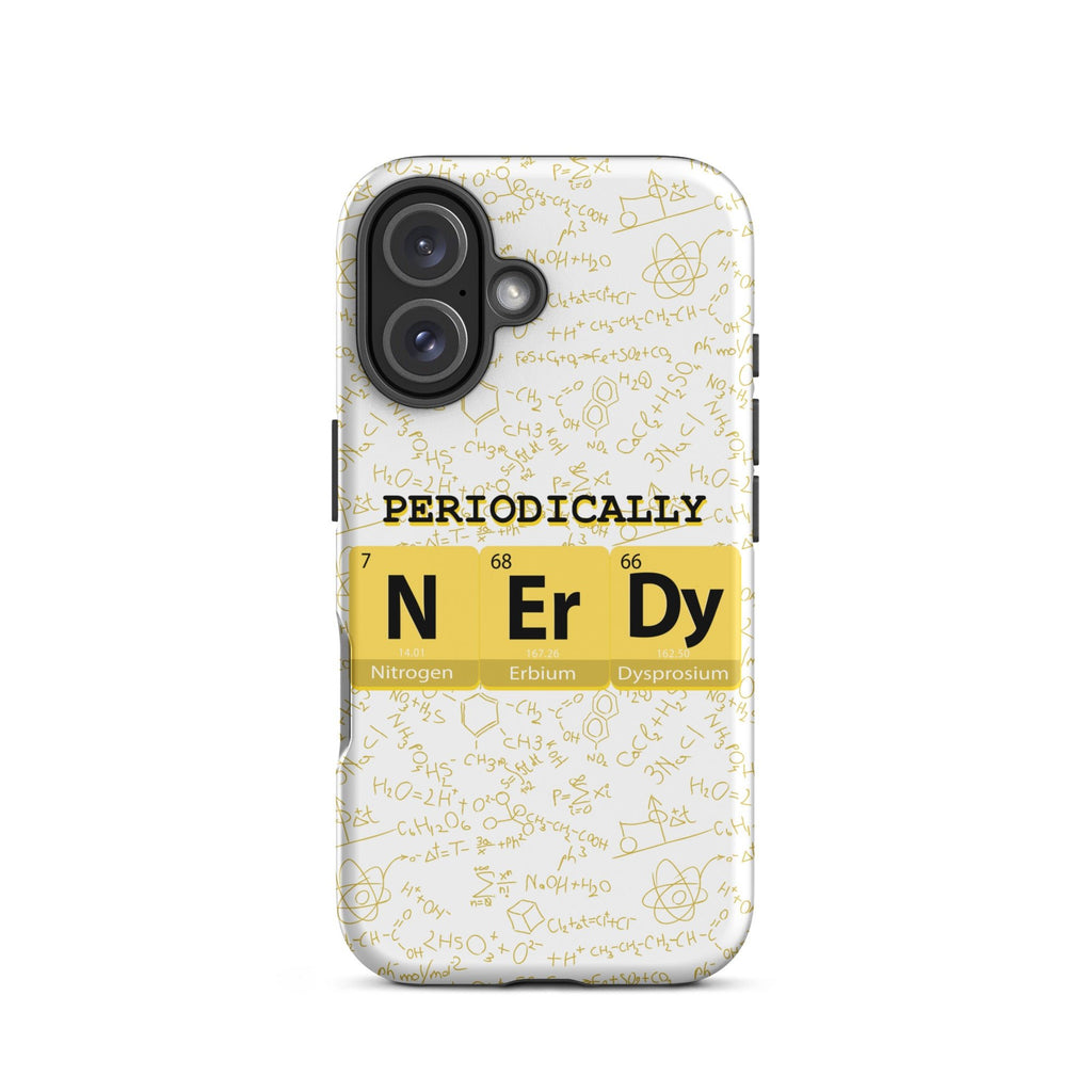 Math/Science "Periodically NERDY" Tough Case for iPhone® - Artwork by Lili