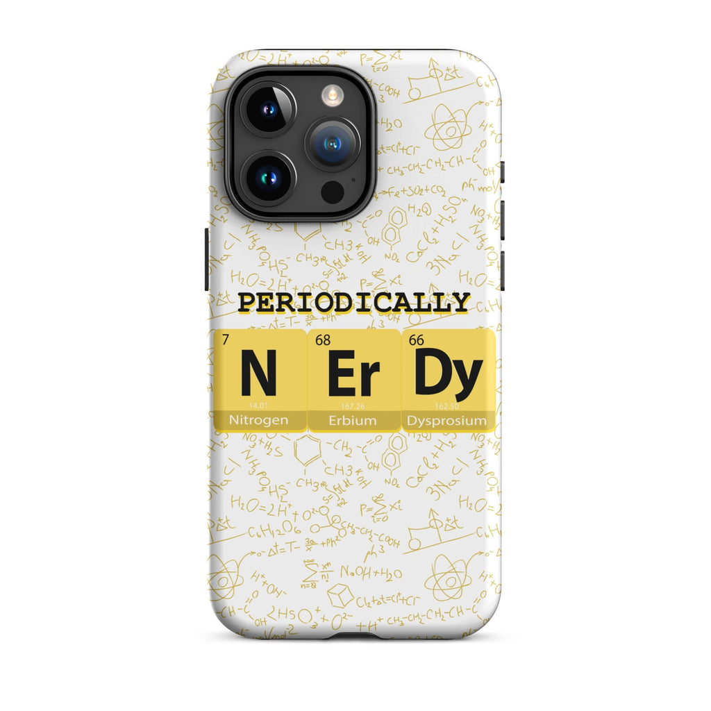 Math/Science "Periodically NERDY" Tough Case for iPhone® - Artwork by Lili