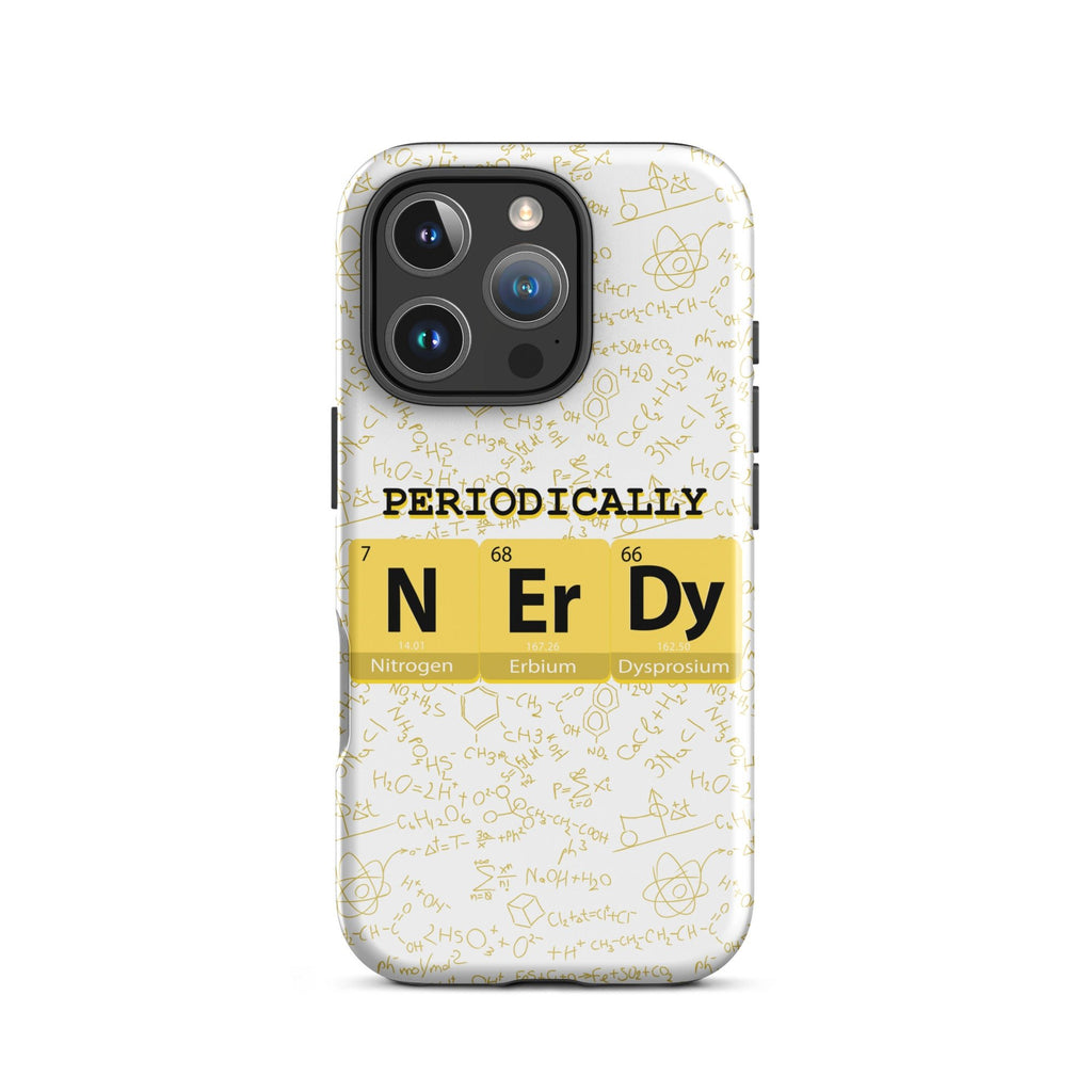 Math/Science "Periodically NERDY" Tough Case for iPhone® - Artwork by Lili