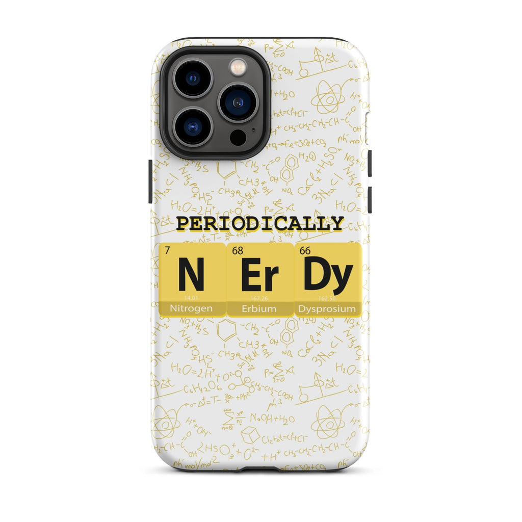 Math/Science "Periodically NERDY" Tough Case for iPhone® - Artwork by Lili