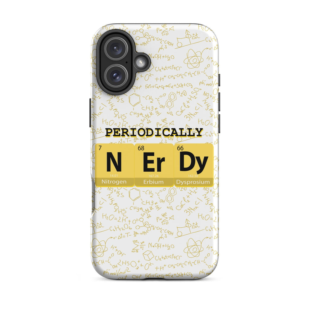 Math/Science "Periodically NERDY" Tough Case for iPhone® - Artwork by Lili