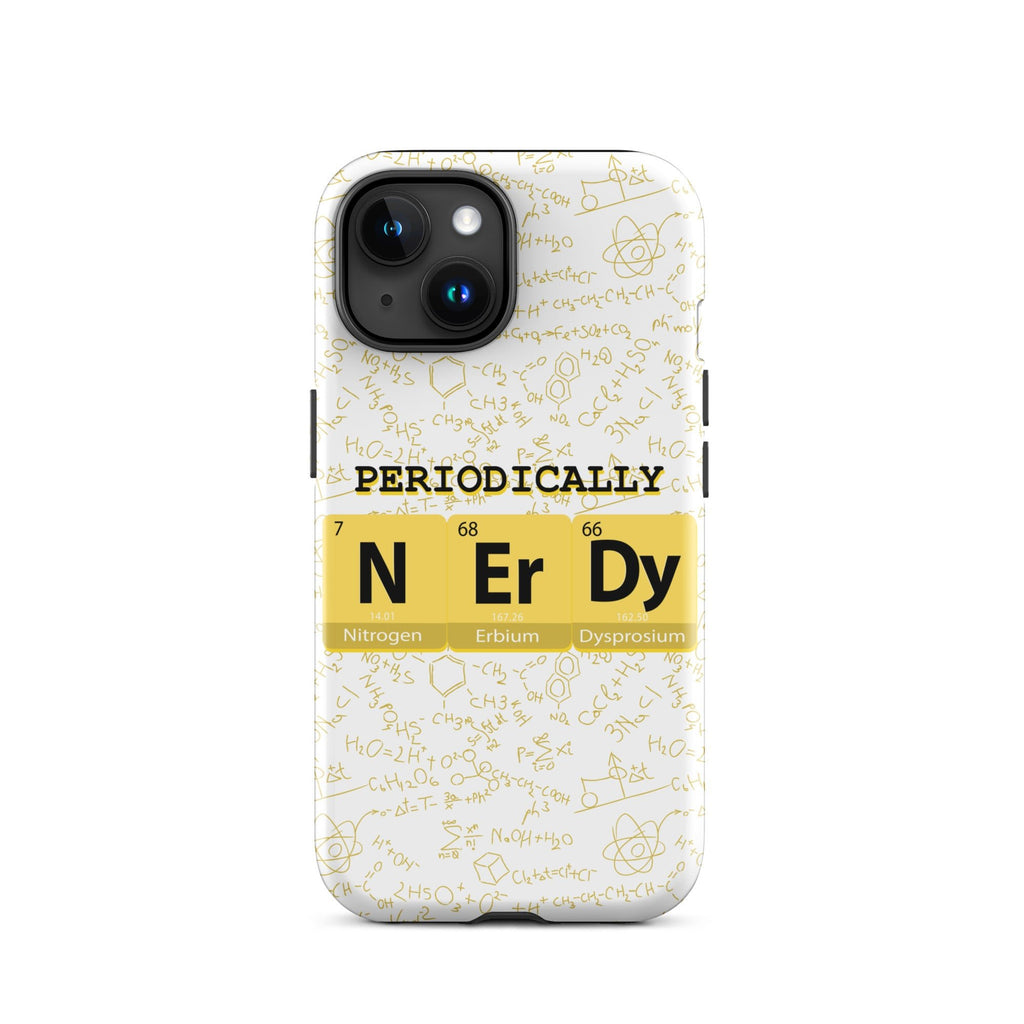 Math/Science "Periodically NERDY" Tough Case for iPhone® - Artwork by Lili