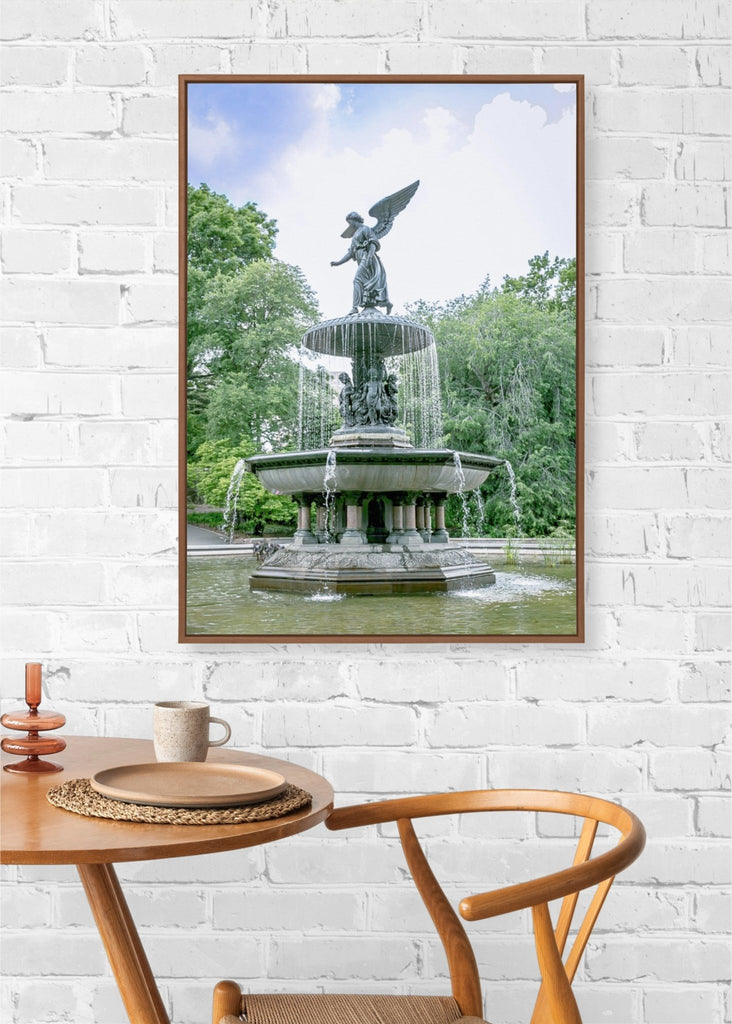 NYC Bethesda Fountain Photography, Iconic Landmark Architecture Print - Artwork by Lili