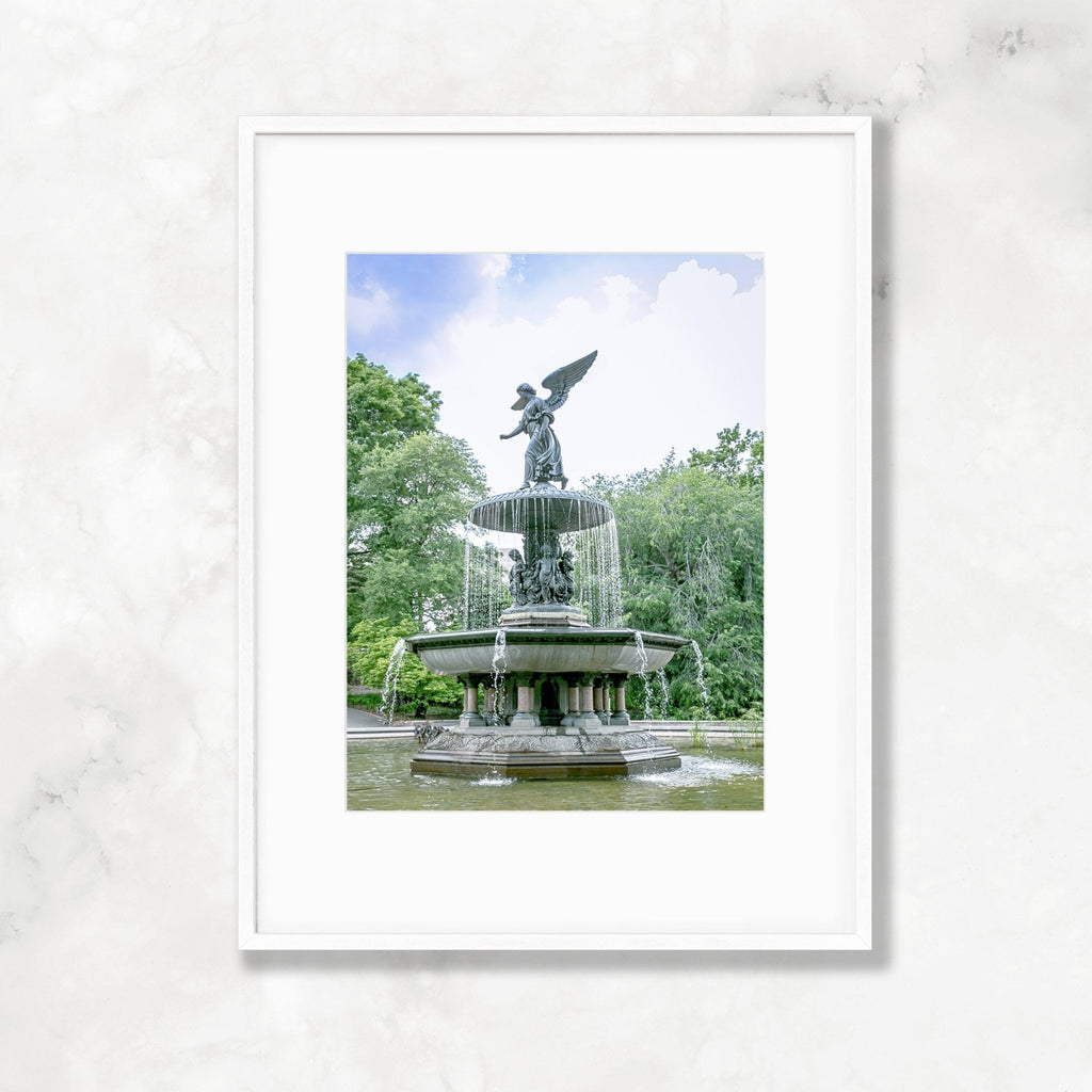 NYC Bethesda Fountain Photography, Iconic Landmark Architecture Print - Artwork by Lili