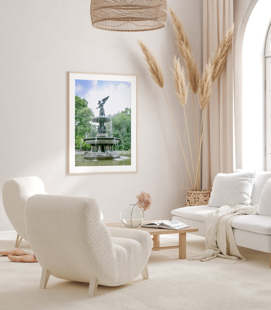 NYC Bethesda Fountain Photography, Iconic Landmark Architecture Print - Artwork by Lili