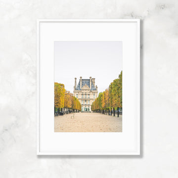 Paris Garden Autumn Photography, Jardin des Tuileries Landscape Prints, Musée du Louvre France - Artwork by Lili