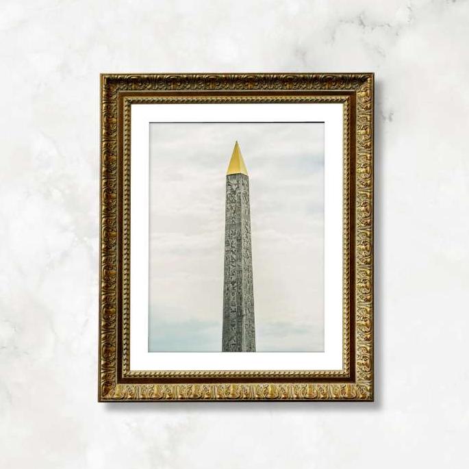 Paris Luxor Obelisk Print, Place de la Concorde Architecture Photography, Home & Office Wall Art Decor - Artwork by Lili