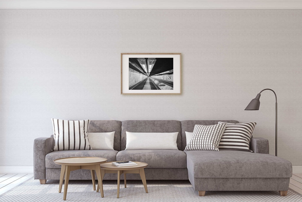 Paris Metro Black & White Photography Print, Parisian Travel, Home & Office Wall Art Decor - Artwork by Lili