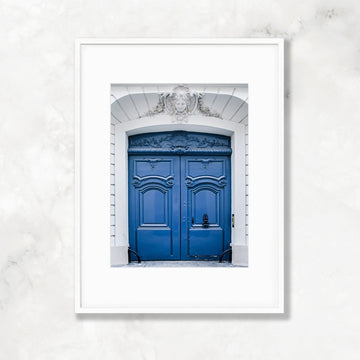 Paris Ornate French Azure Blue Door Prints, Parisian Architecture & Travel Photography, Stylish Home & Office Wall Decor - Artwork by Lili