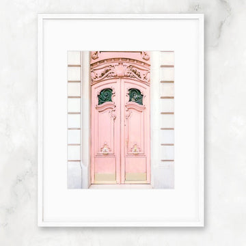 Paris Pink Door Photography, Chic & Feminine Parisian Architecture - Artwork by Lili