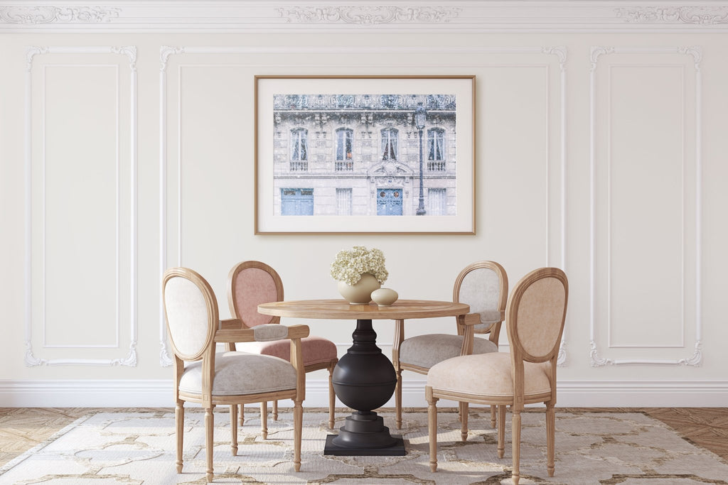 Paris Winter White Snow Photography Prints, France Travel Photography, European Cityscape, Chic and Elegant Home & Office Wall Art Decor - Artwork by Lili