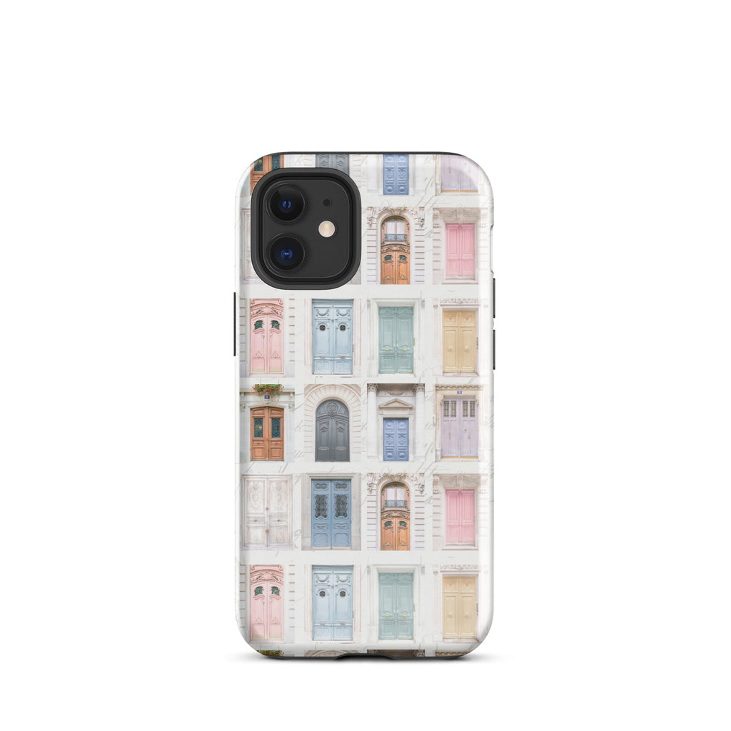 Pastel Parisian Doors Tough Case for iPhone® - Artwork by Lili