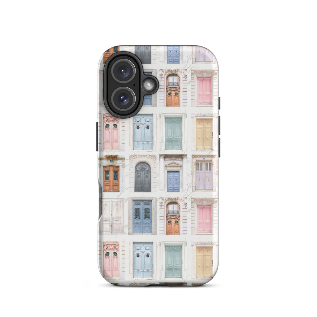 Pastel Parisian Doors Tough Case for iPhone® - Artwork by Lili