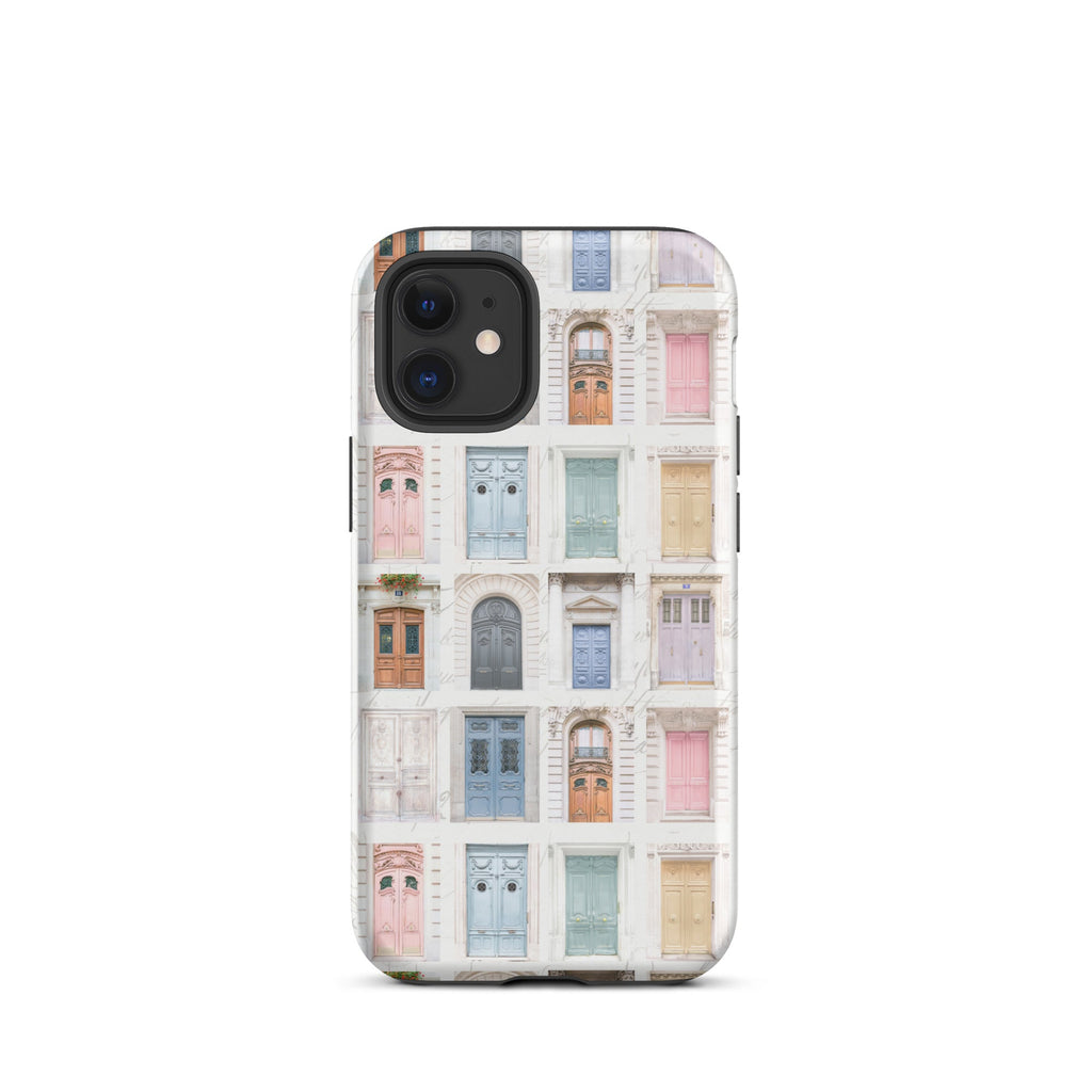 Pastel Parisian Doors Tough Case for iPhone® - Artwork by Lili