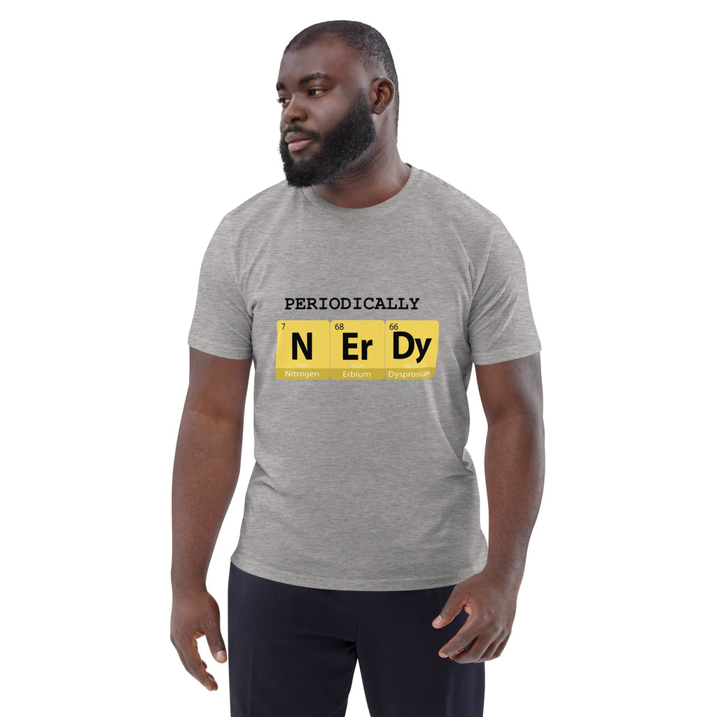 "Periodically NERDY" Unisex Organic Cotton T-shirt - Artwork by Lili