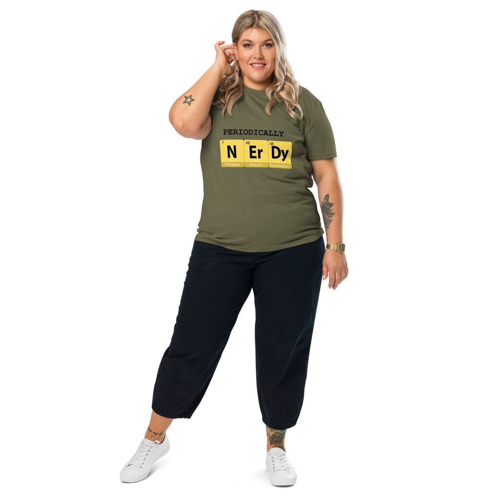 "Periodically NERDY" Unisex Organic Cotton T-shirt - Artwork by Lili