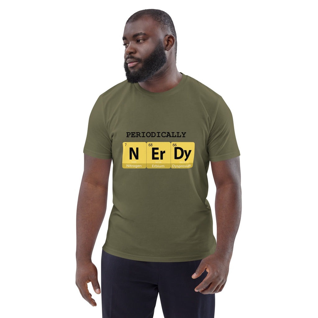 "Periodically NERDY" Unisex Organic Cotton T-shirt - Artwork by Lili