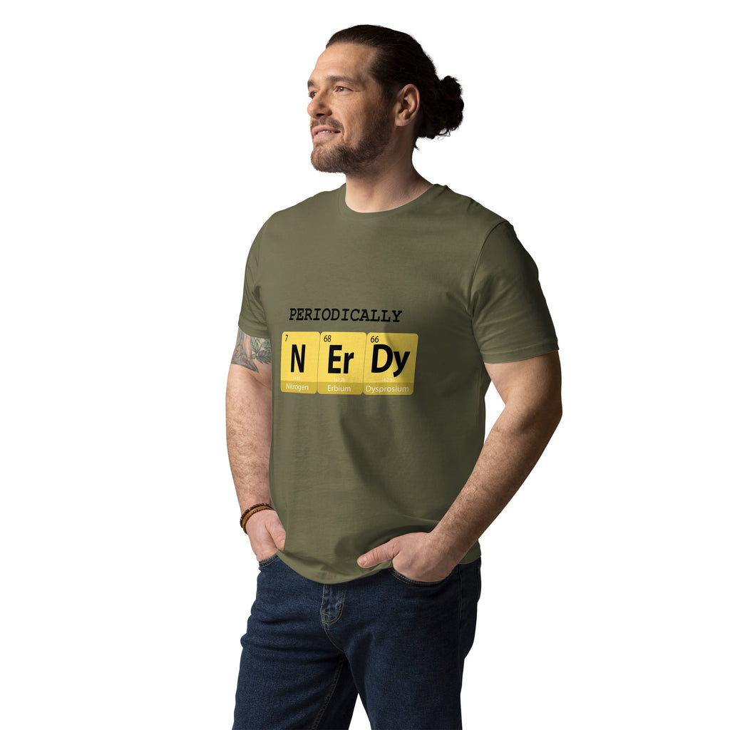 "Periodically NERDY" Unisex Organic Cotton T-shirt - Artwork by Lili