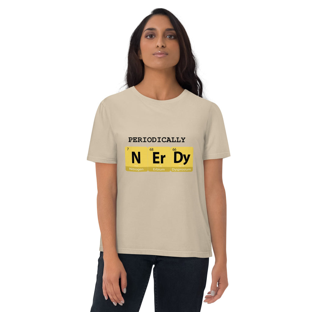 "Periodically NERDY" Unisex Organic Cotton T-shirt - Artwork by Lili