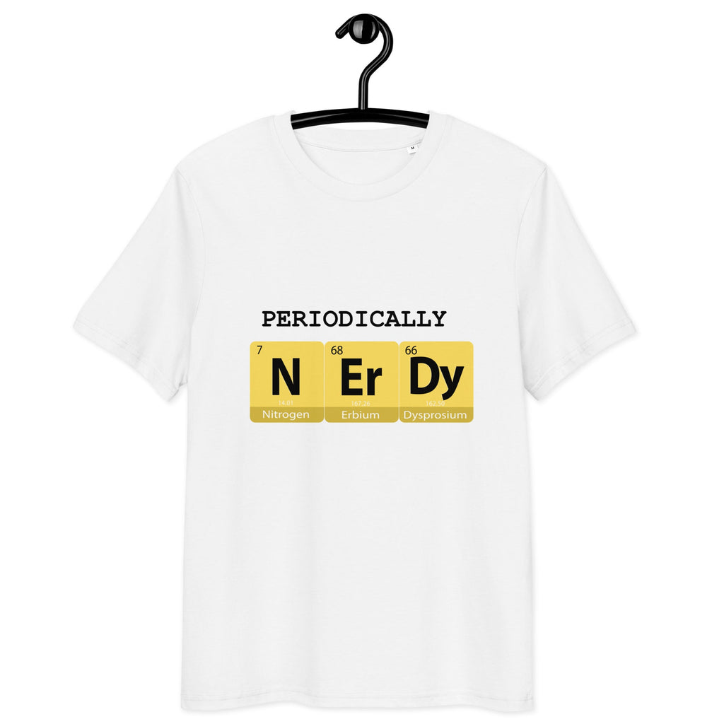 "Periodically NERDY" Unisex Organic Cotton T-shirt - Artwork by Lili