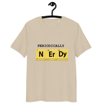 "Periodically NERDY" Unisex Organic Cotton T-shirt - Artwork by Lili