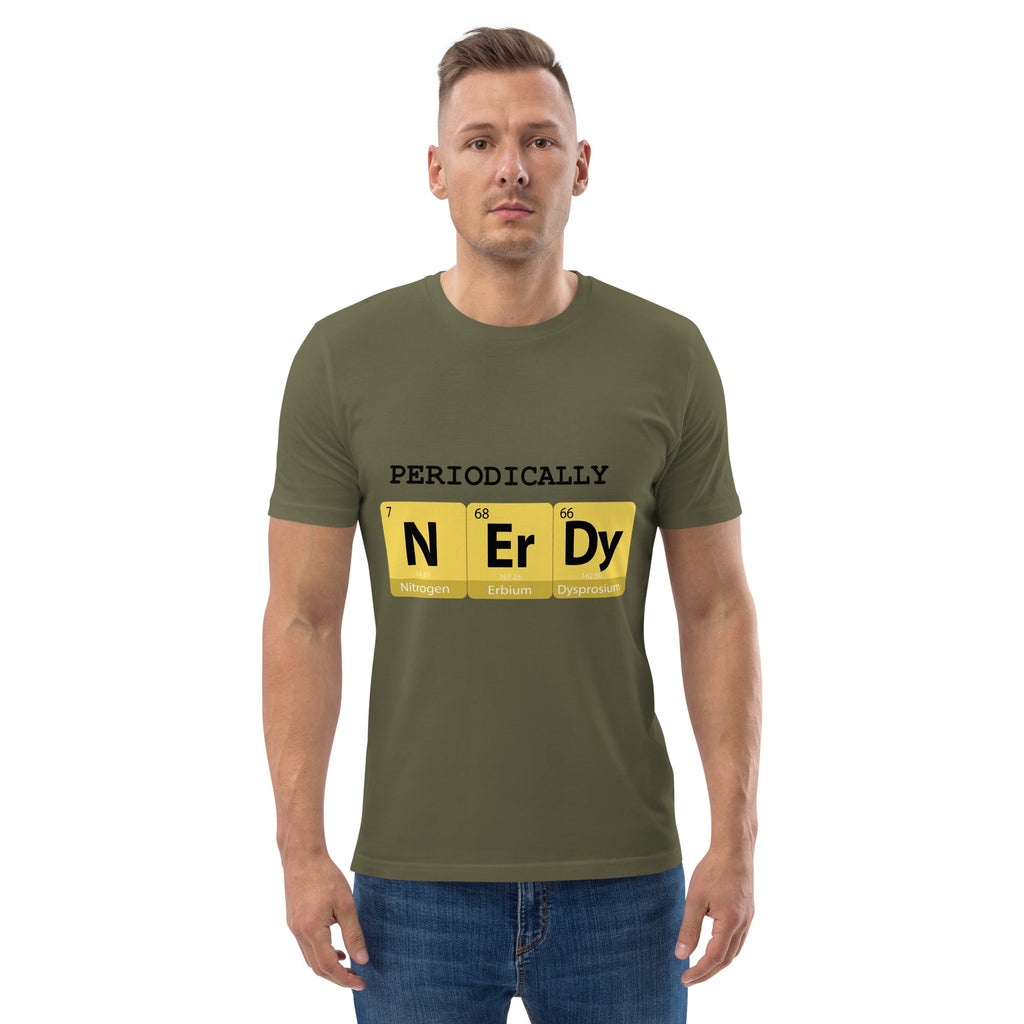 "Periodically NERDY" Unisex Organic Cotton T-shirt - Artwork by Lili