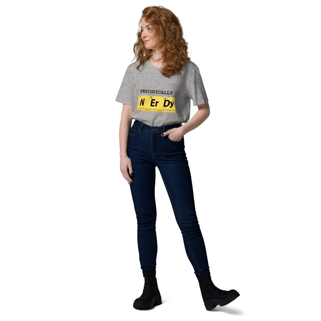 "Periodically NERDY" Unisex Organic Cotton T-shirt - Artwork by Lili