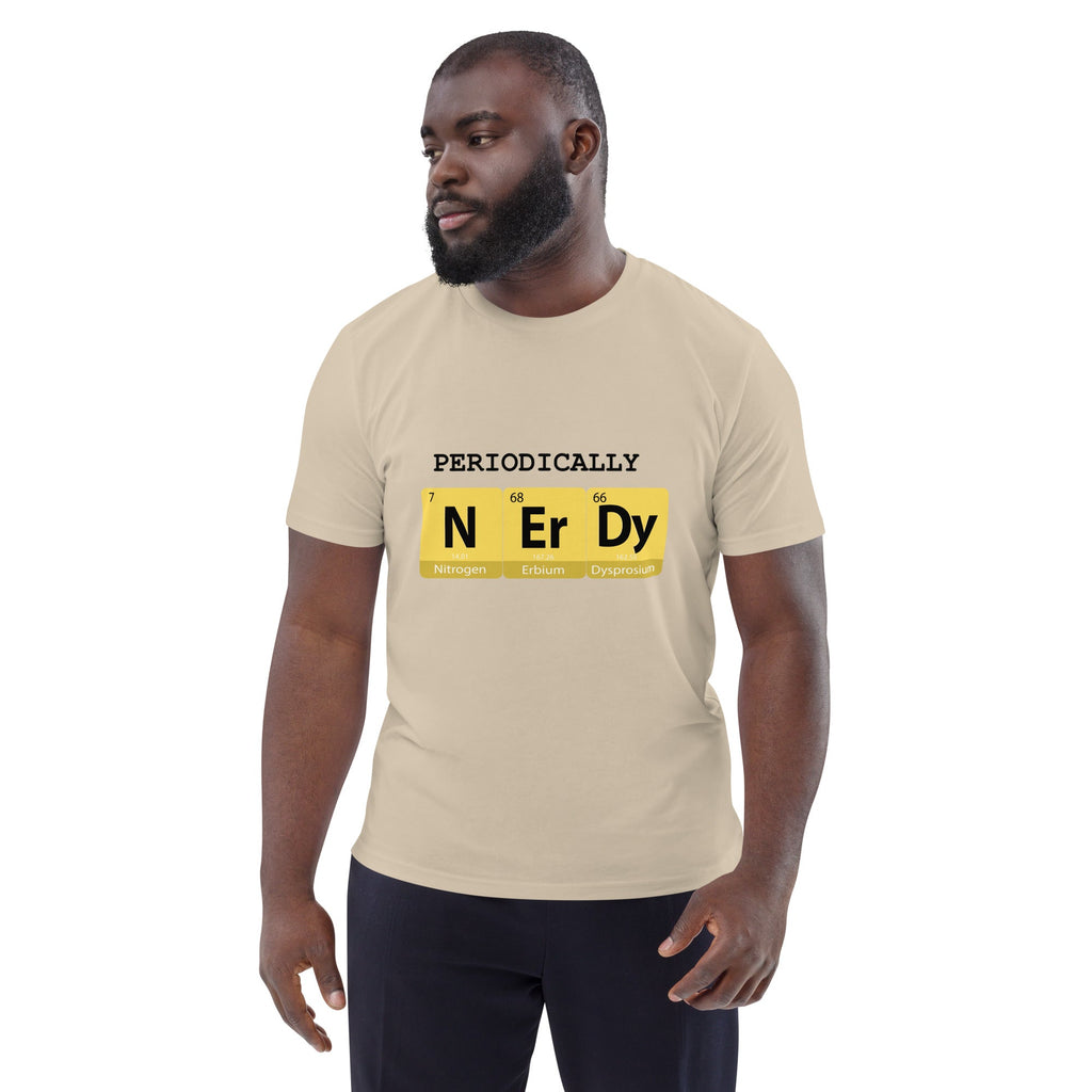 "Periodically NERDY" Unisex Organic Cotton T-shirt - Artwork by Lili