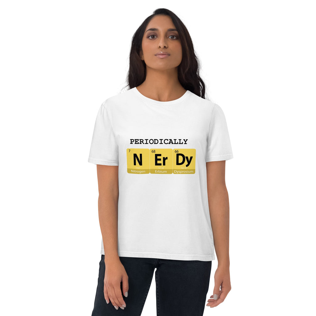 "Periodically NERDY" Unisex Organic Cotton T-shirt - Artwork by Lili