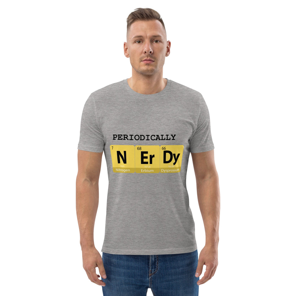 "Periodically NERDY" Unisex Organic Cotton T-shirt - Artwork by Lili