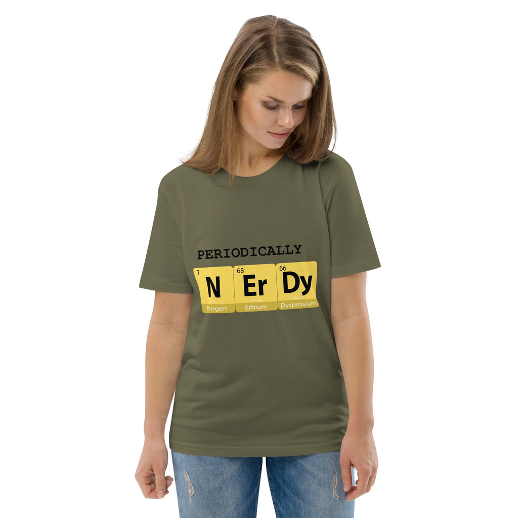 "Periodically NERDY" Unisex Organic Cotton T-shirt - Artwork by Lili