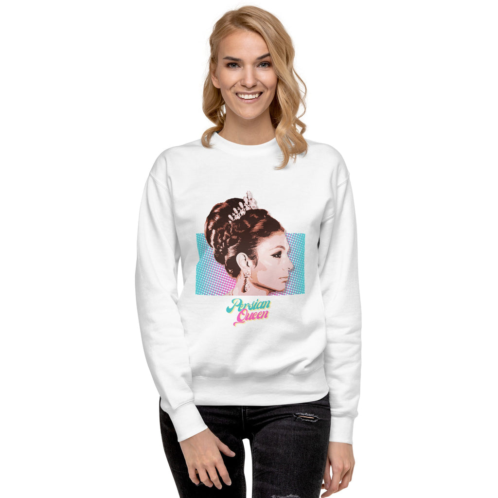 Persian Queen (Empress Farah of Iran) Unisex Premium Sweatshirt - Artwork by Lili